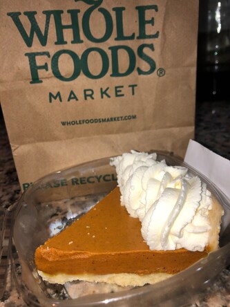 Pumpkin Pie Slice from Whole Foods